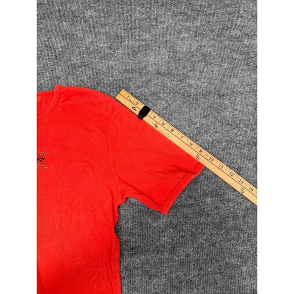 VTG Y2K Chase Authentics Dale Earnhardt Jr Red Shirt Womens L Gold Metallic - Picture 10 of 16